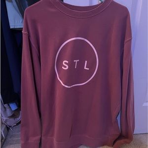 maroon arch apparel crewneck